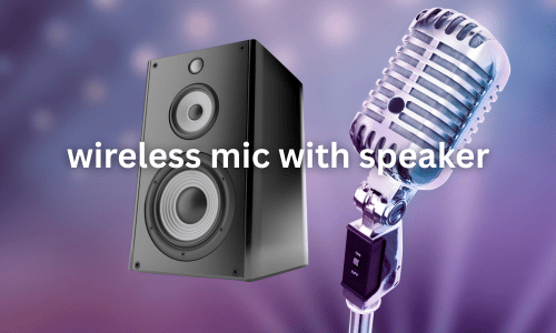 wireless mic with speaker
