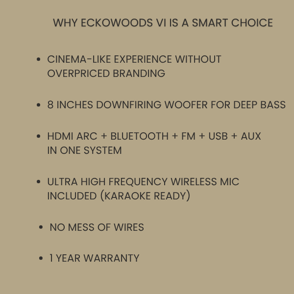 Eckowoods VI - Hand Crafted Retro Style Home Speaker System