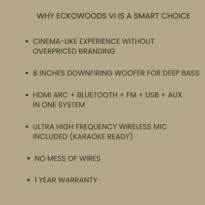 Eckowoods VI - Hand Crafted Retro Style Home Speaker System