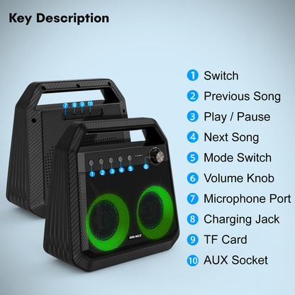 DRUMZZ Theater 40W Bluetooth Speaker with RGB lights (Combo)