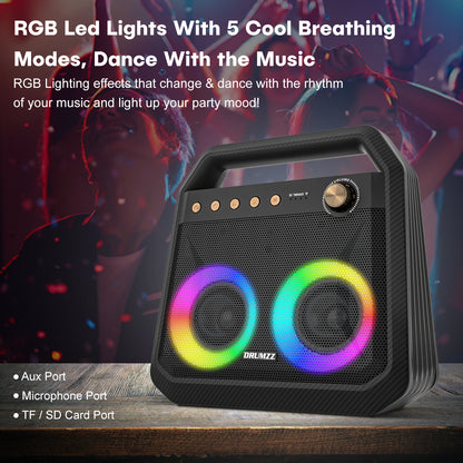 DRUMZZ Theater 40W Bluetooth Speaker with RGB lights (Combo)